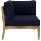 EEI-6120 Clearwater Outdoor Patio Teak Wood Sofa by Modway