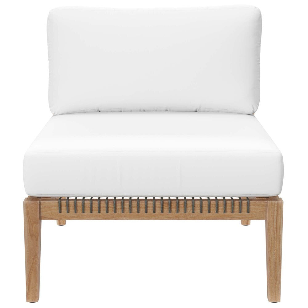 EEI-6120 Clearwater Outdoor Patio Teak Wood Sofa by Modway