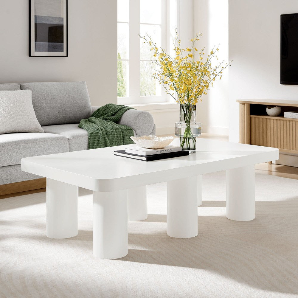 EEI-7072-WHI Cleo 54" Rectangular Coffee Table by Modway