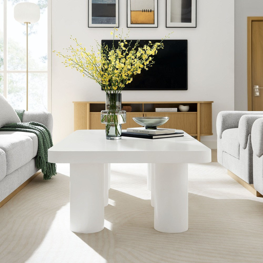 EEI-7072-WHI Cleo 54" Rectangular Coffee Table by Modway