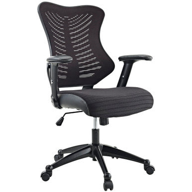 Modway EEI-209-BLK Clutch Office Chair Black