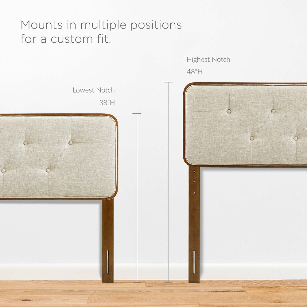 Modway Collins Tufted Fabric and Wood Full Headboard by Modway-MOD-6233