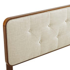 Modway Collins Tufted Fabric and Wood Full Headboard by Modway-MOD-6233