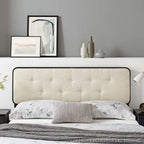 Modway Collins Tufted Fabric and Wood King Headboard by Modway-MOD-6235