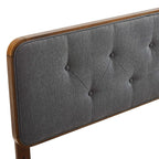 Modway Collins Tufted Fabric and Wood King Headboard by Modway-MOD-6235