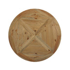 EEI-3491-BRN Column 47" Round Pine Wood Dining Table by Modway