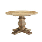 Modway EEI-3491-BRN Column 47" Round Pine Wood Dining Table Brown