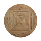 EEI-3493-BRN Column 59" Round Pine Wood Dining Table by Modway