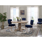 EEI-3493-BRN Column 59" Round Pine Wood Dining Table by Modway
