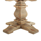 EEI-3495-BRN Column 71" Round Pine Wood Dining Table by Modway