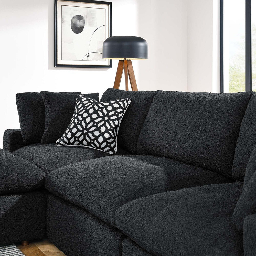 EEI-6363 Commix 4-Piece Down Filled Overstuffed Boucle Fabric Sectional Sofa by Modway