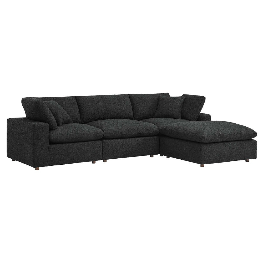 EEI-6363 Commix 4-Piece Down Filled Overstuffed Boucle Fabric Sectional Sofa by Modway