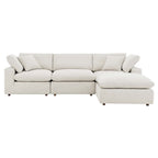 EEI-6363 Commix 4-Piece Down Filled Overstuffed Boucle Fabric Sectional Sofa by Modway