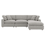 EEI-6363 Commix 4-Piece Down Filled Overstuffed Boucle Fabric Sectional Sofa by Modway