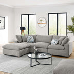EEI-6363 Commix 4-Piece Down Filled Overstuffed Boucle Fabric Sectional Sofa by Modway