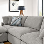 EEI-6363 Commix 4-Piece Down Filled Overstuffed Boucle Fabric Sectional Sofa by Modway