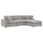 EEI-6363 Commix 4-Piece Down Filled Overstuffed Boucle Fabric Sectional Sofa by Modway