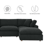 EEI-6365 Commix 5-Piece Down Filled Overstuffed Boucle Fabric Sectional Sofa by Modway