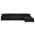 EEI-6365 Commix 5-Piece Down Filled Overstuffed Boucle Fabric Sectional Sofa by Modway