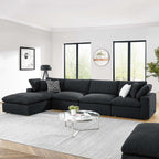 EEI-6365 Commix 5-Piece Down Filled Overstuffed Boucle Fabric Sectional Sofa by Modway