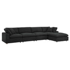 EEI-6365 Commix 5-Piece Down Filled Overstuffed Boucle Fabric Sectional Sofa by Modway