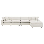 EEI-6365 Commix 5-Piece Down Filled Overstuffed Boucle Fabric Sectional Sofa by Modway