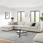 EEI-6365 Commix 5-Piece Down Filled Overstuffed Boucle Fabric Sectional Sofa by Modway