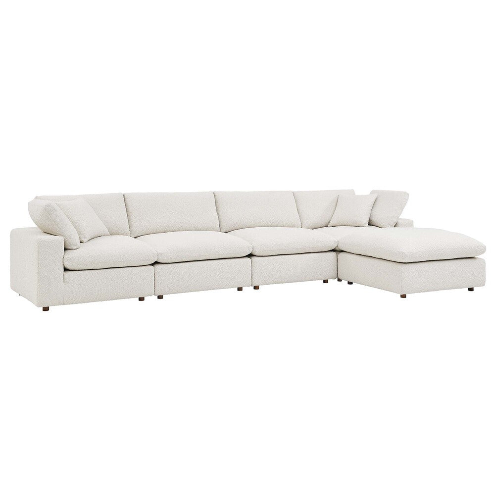 EEI-6365 Commix 5-Piece Down Filled Overstuffed Boucle Fabric Sectional Sofa by Modway