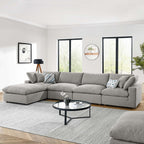 EEI-6365 Commix 5-Piece Down Filled Overstuffed Boucle Fabric Sectional Sofa by Modway