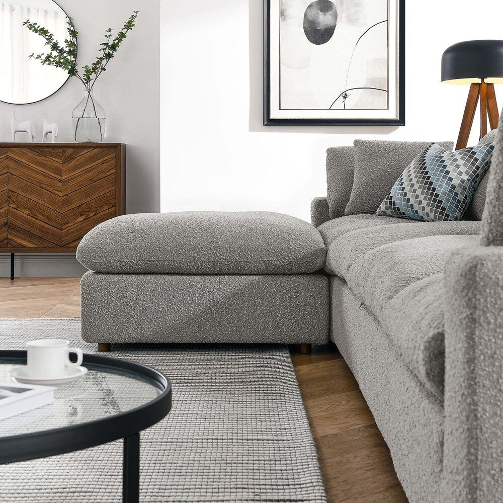 EEI-6365 Commix 5-Piece Down Filled Overstuffed Boucle Fabric Sectional Sofa by Modway