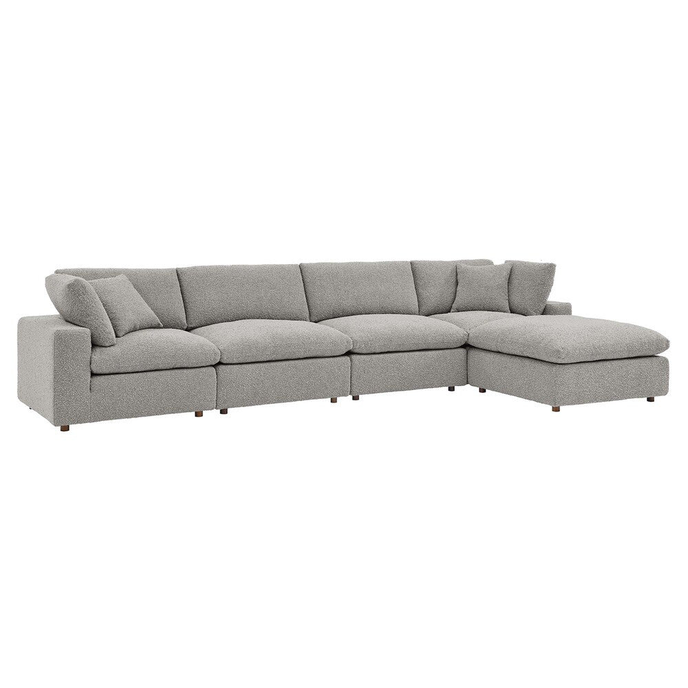EEI-6365 Commix 5-Piece Down Filled Overstuffed Boucle Fabric Sectional Sofa by Modway