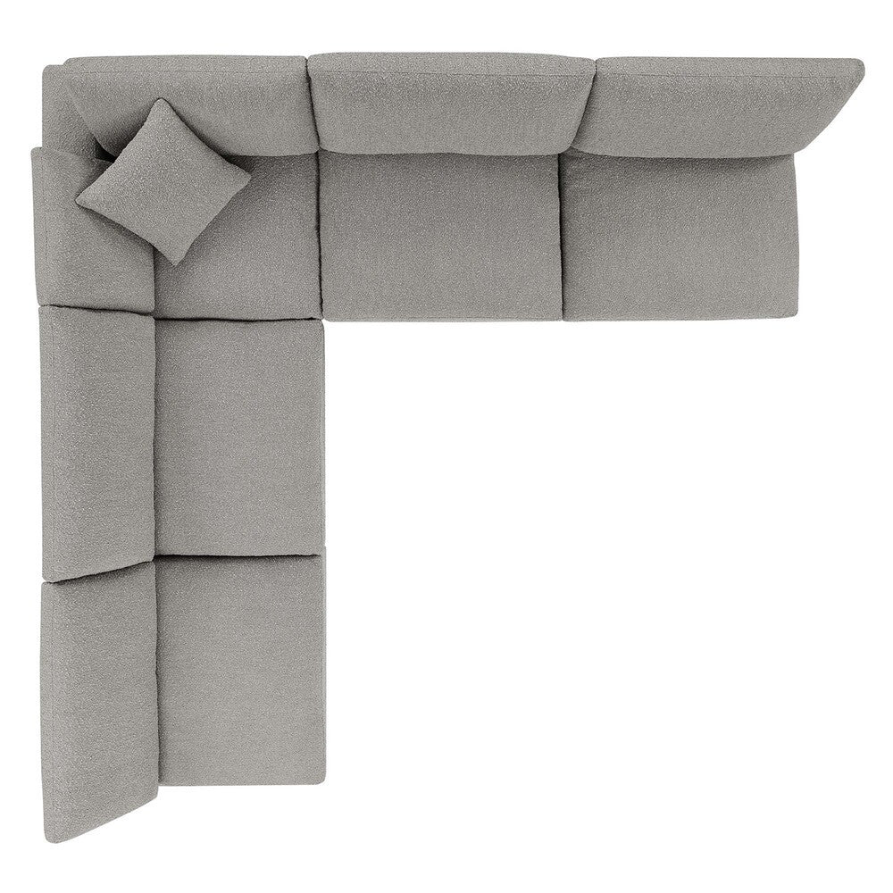 EEI-6367 Commix 5-Piece Down Filled Overstuffed Boucle Fabric Sectional Sofa by Modway