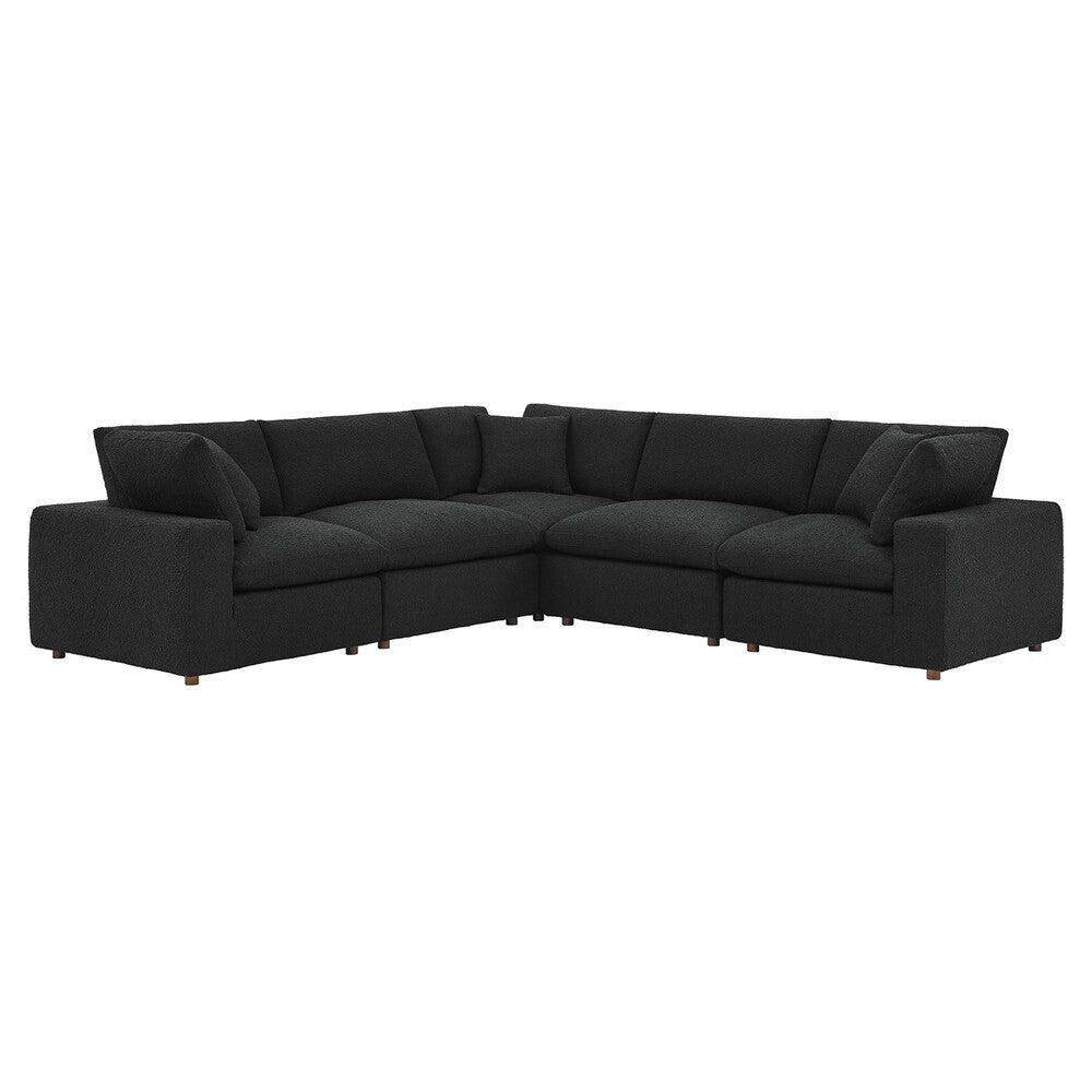 EEI-6368 Commix 5-Piece Down Filled Overstuffed Boucle Sectional Sofa by Modway