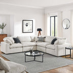 EEI-6368 Commix 5-Piece Down Filled Overstuffed Boucle Sectional Sofa by Modway