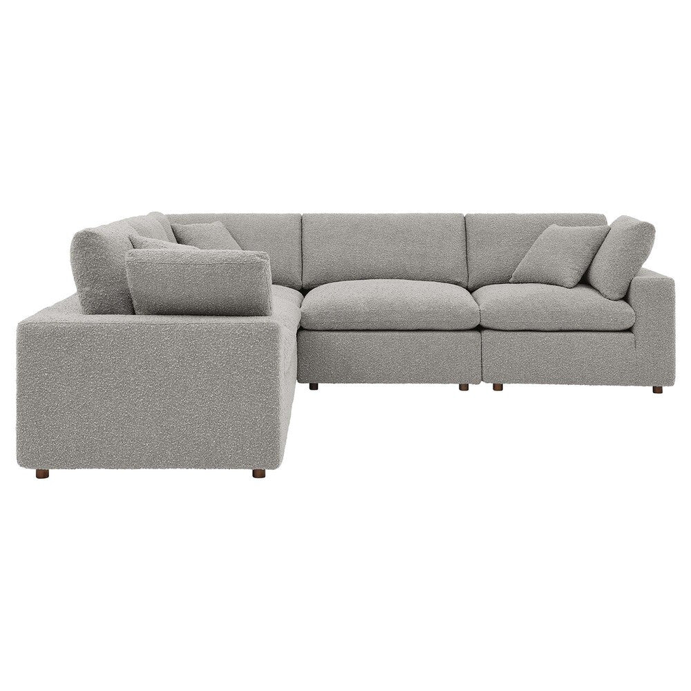 EEI-6368 Commix 5-Piece Down Filled Overstuffed Boucle Sectional Sofa by Modway