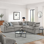 EEI-6368 Commix 5-Piece Down Filled Overstuffed Boucle Sectional Sofa by Modway