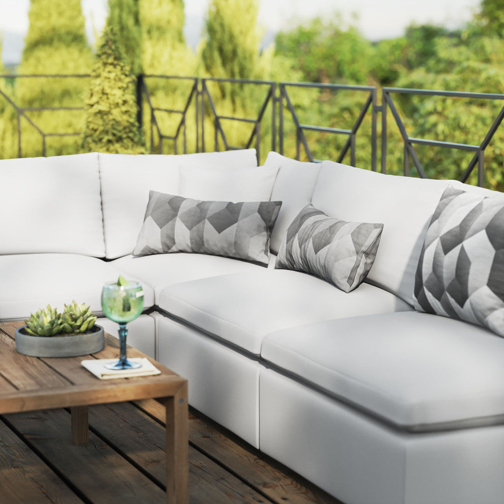 EEI-5587 Commix 5-Piece Outdoor Patio Sectional Sofa by Modway