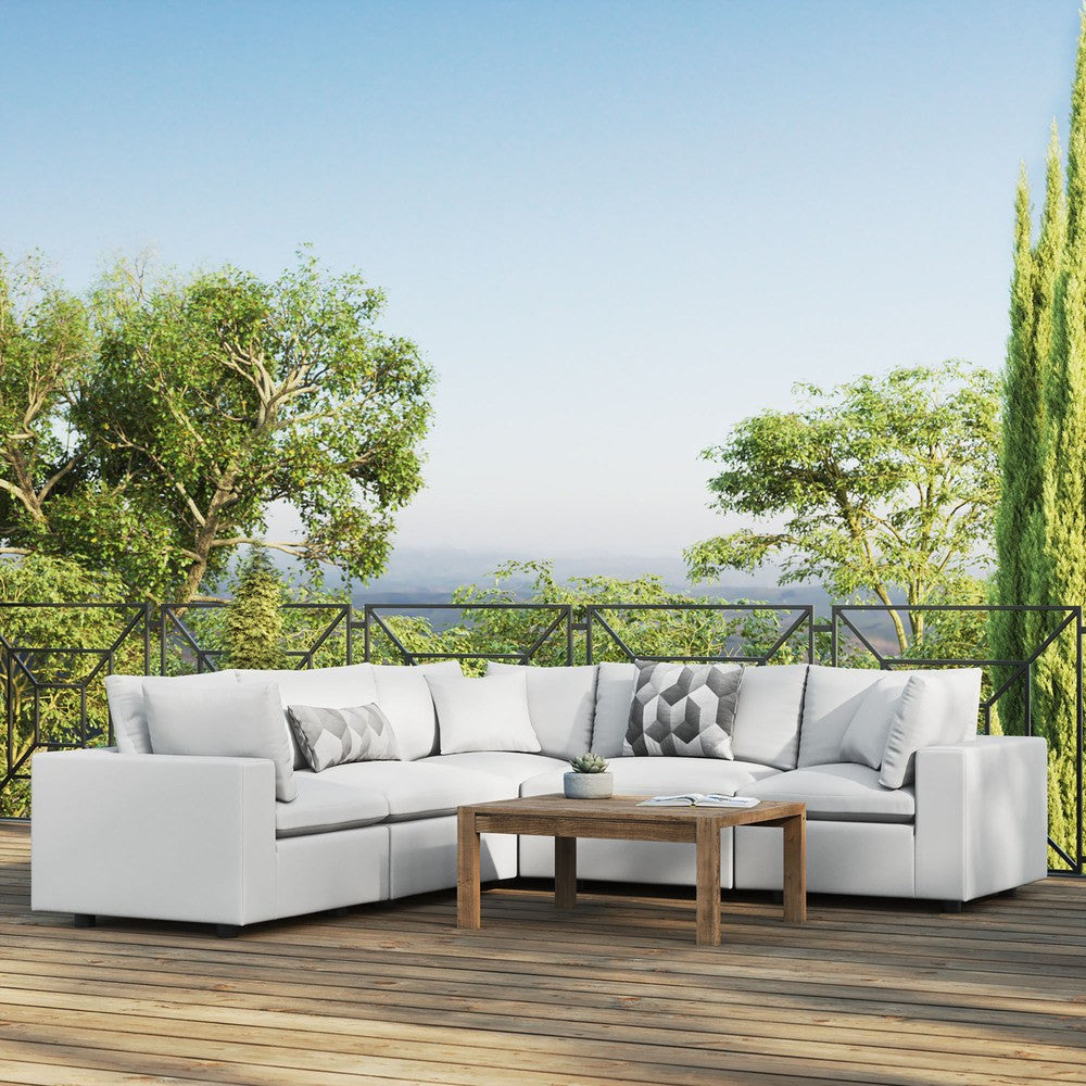 EEI-5589 Commix 5-Piece Outdoor Patio Sectional Sofa by Modway