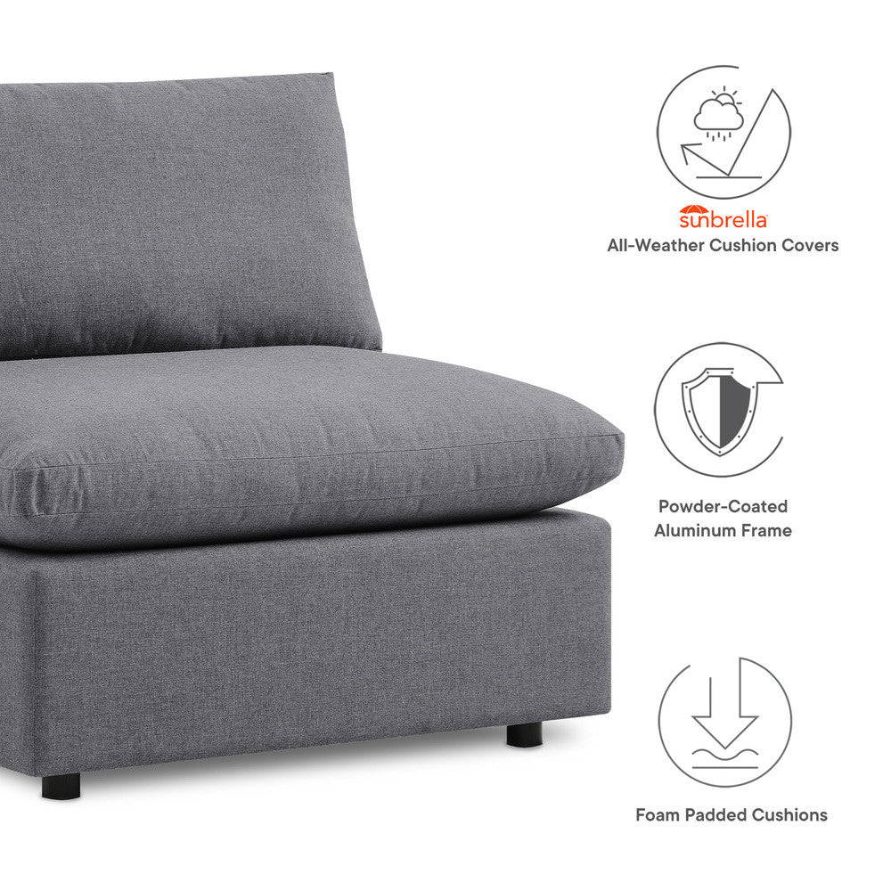 EEI-5588 Commix 5-Piece Sunbrella&reg; Outdoor Patio Sectional Sofa by Modway