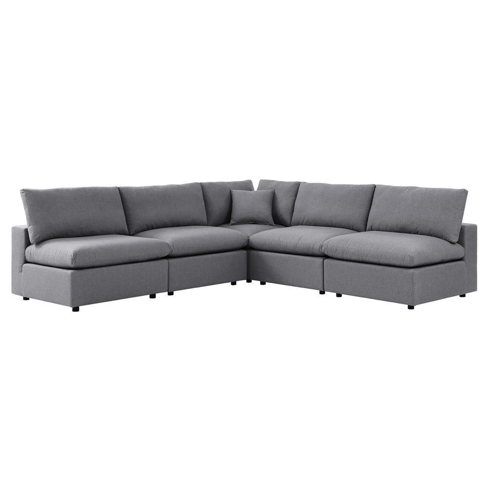EEI-5588 Commix 5-Piece Sunbrella&reg; Outdoor Patio Sectional Sofa by Modway