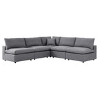 EEI-5588 Commix 5-Piece Sunbrella&reg; Outdoor Patio Sectional Sofa by Modway