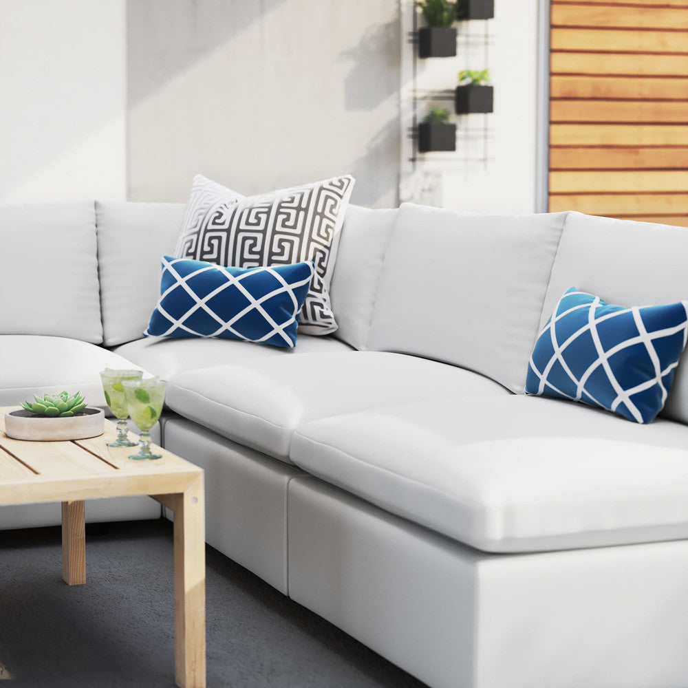 EEI-5588 Commix 5-Piece Sunbrella&reg; Outdoor Patio Sectional Sofa by Modway