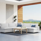 EEI-5588 Commix 5-Piece Sunbrella&reg; Outdoor Patio Sectional Sofa by Modway
