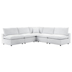 EEI-5588 Commix 5-Piece Sunbrella&reg; Outdoor Patio Sectional Sofa by Modway