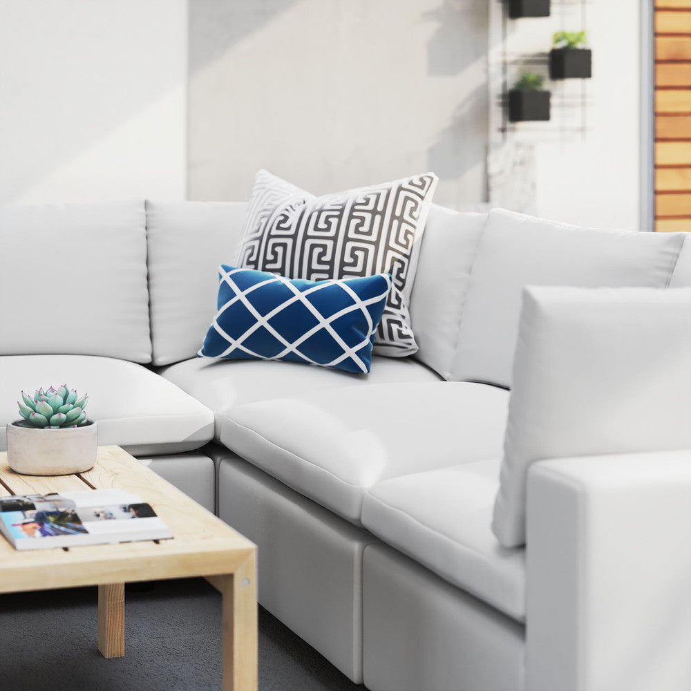 EEI-5590 Commix 5-Piece Sunbrella&reg; Outdoor Patio Sectional Sofa by Modway