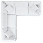 EEI-5590 Commix 5-Piece Sunbrella&reg; Outdoor Patio Sectional Sofa by Modway