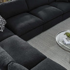 EEI-6369 Commix 6-Piece Down Filled Overstuffed Boucle Fabric Sectional Sofa by Modway