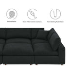 EEI-6372 Commix 6-Piece Down Filled Overstuffed Boucle Fabric Sectional Sofa by Modway