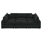 EEI-6372 Commix 6-Piece Down Filled Overstuffed Boucle Fabric Sectional Sofa by Modway