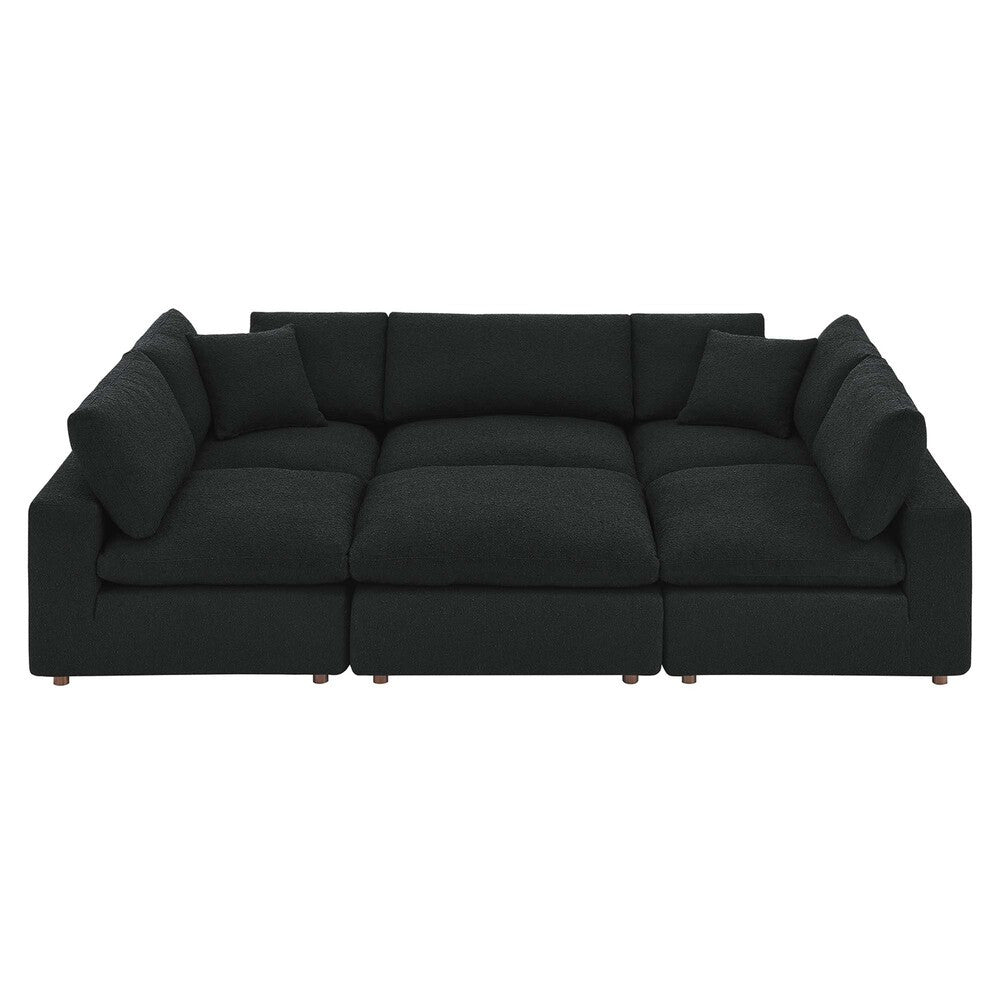 EEI-6372 Commix 6-Piece Down Filled Overstuffed Boucle Fabric Sectional Sofa by Modway